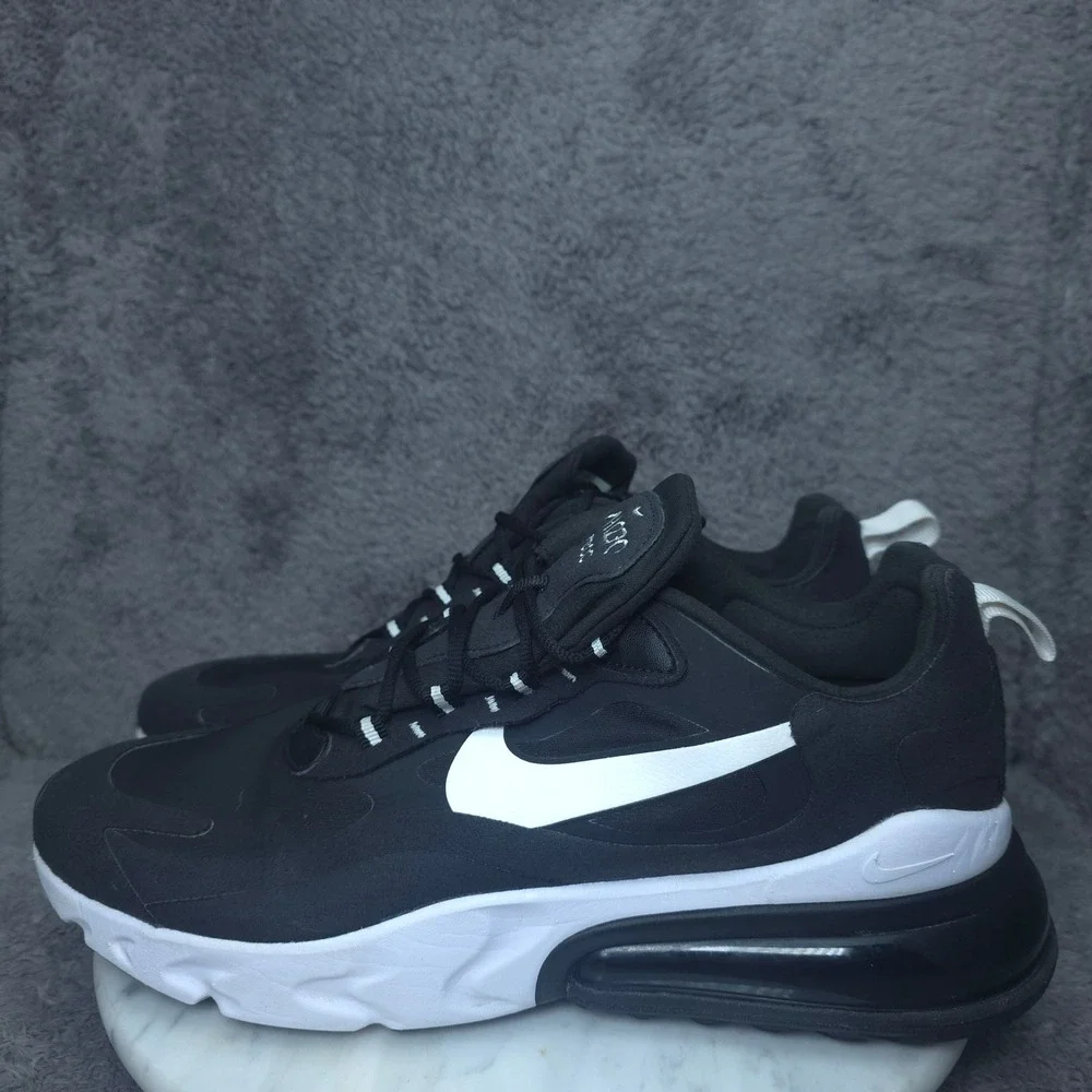 Nike Air Max 270 React Sneakers Mens Black White CI3866-004